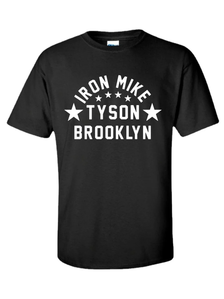 Iron Mike Tyson Brooklyn Boxing Legend Gym Training T-Shirt. Summer Cotton O-Neck Short Sleeve Mens T Shirt New S-3XL