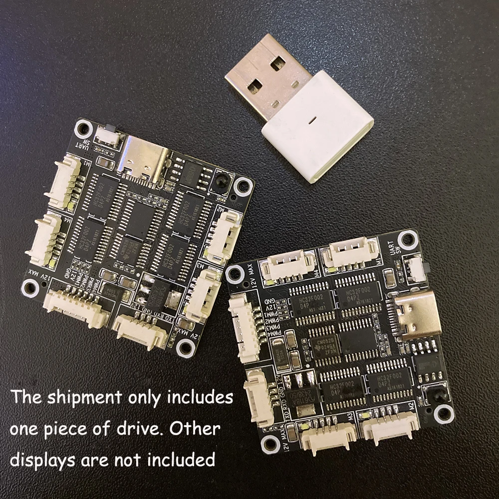 1PC Four-channel Lens Stepper Motor Driver Module Stepper Motor Driver Electronic Speed Controller DC12V/Type-C Power Supply