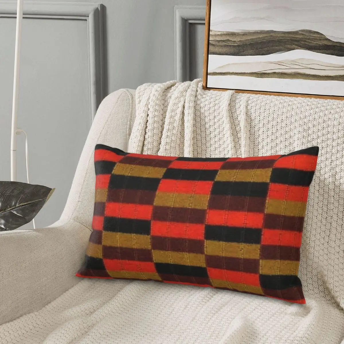 

District Line Moquette Seat Cover Rectangle Pillowcase Cushion Cover Decorative Bedroom Bed Home Comfort Throw Pillow