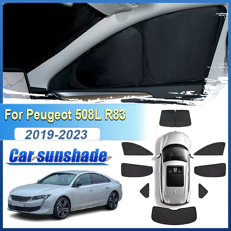 full-car-sunshade-for-peugeot-508l-r83-2019-2023-sun-protection-windshield-privacy-visor-anti-uv-foldable-auto-tools-accessories