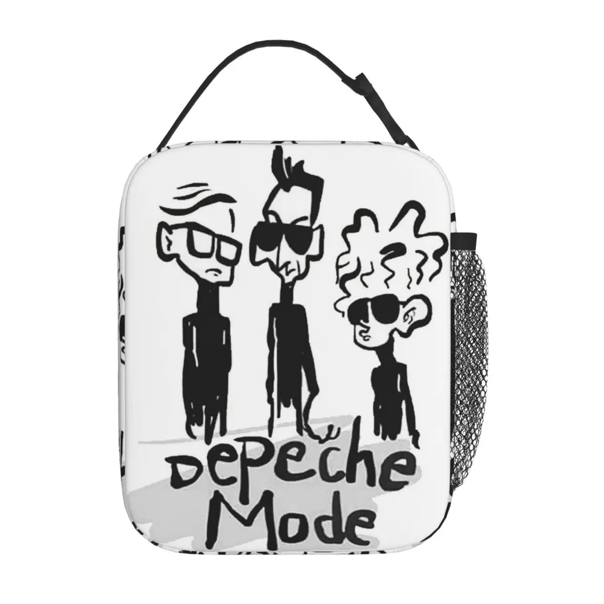 Kawaii Depeches DM Mode Musician World Tour Insulated Lunch Bag for Women Kids Leakproof Food Boxes Thermal Lunch Box Tote