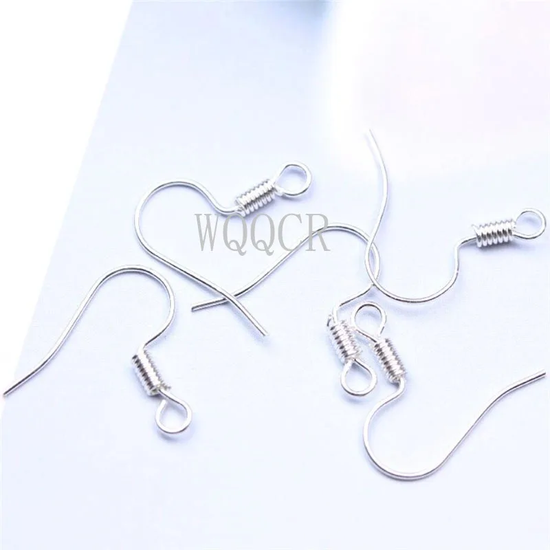 100Pcs/lot Gold Silver 2 Color Hypoallergenic  Ear Wires Earring Hooks Clasp for DIY Jewelry Making Finding