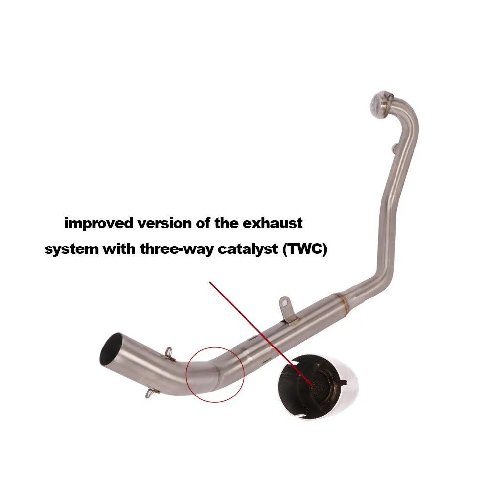 Knalpot Full System untuk CF-Moto 300NK 300SR 250NK 250SR, Termasuk Pipa Header dan Pipa Penghubung