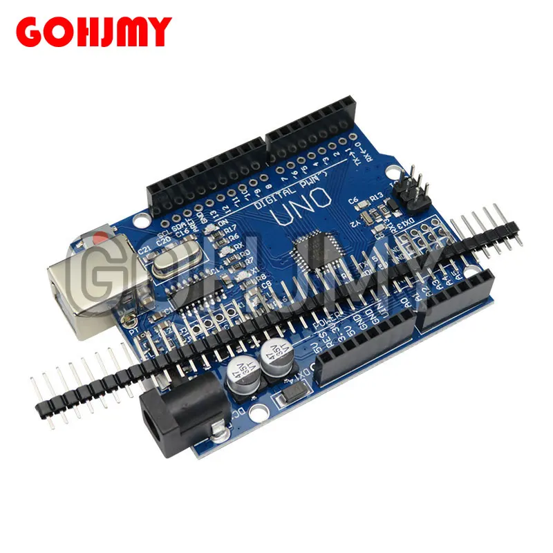 1PCS/LOT UNO R3 Official ATMEGA16U2+MEGA328P Chip For Arduino UNO R3 Development board + USB CABLE