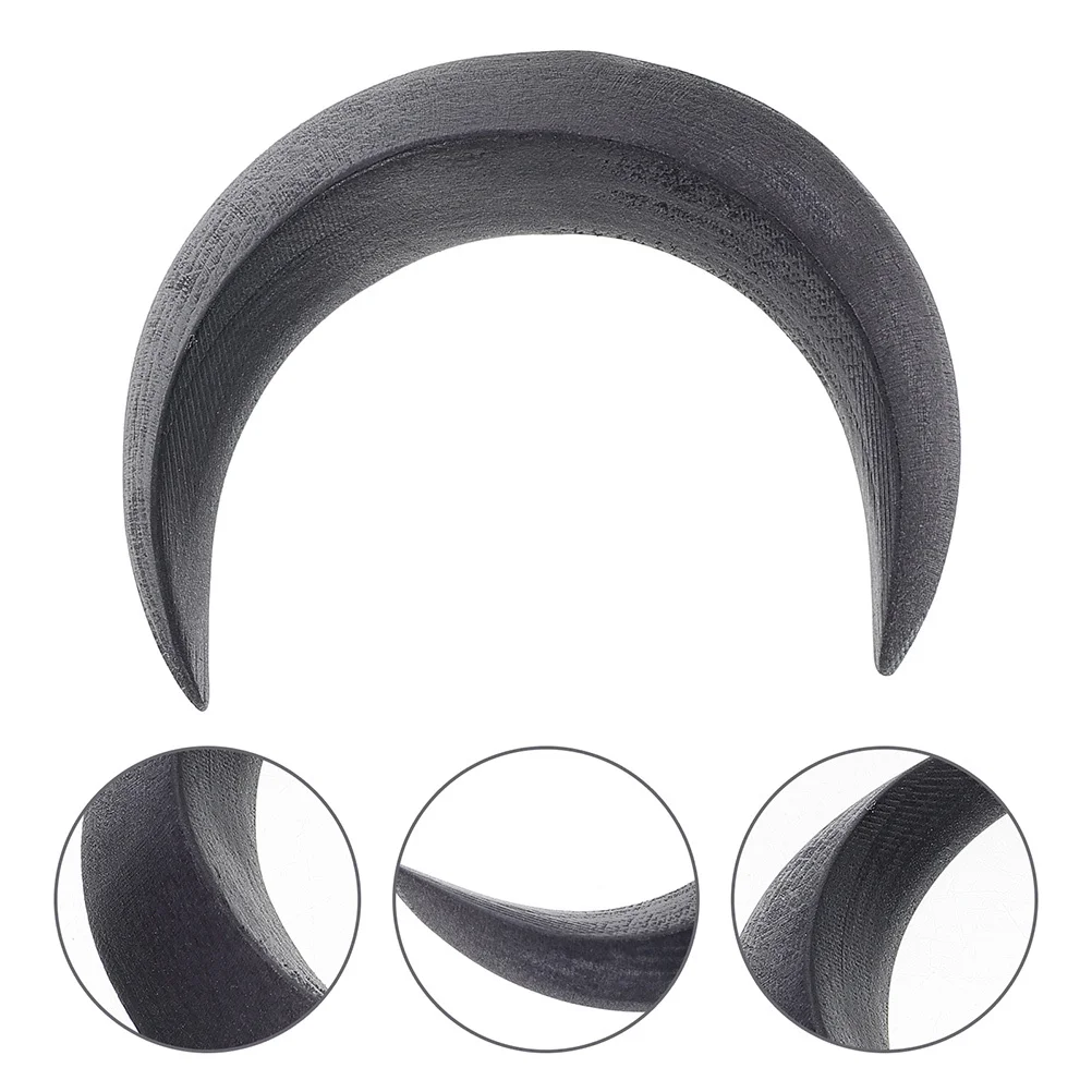 

Wooden Headdress Ornament Moon Shaped Hair Sticks Easy Clip on Hair Bun Pin Chinese Style Hairpin Chopsticks Hairpin Chopsticks