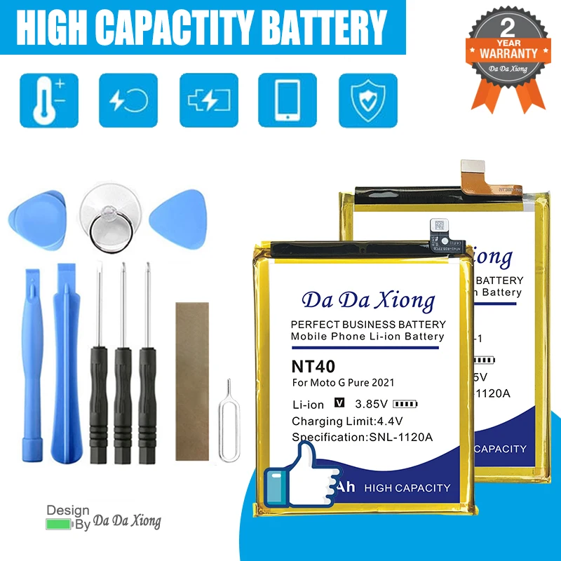 

751113 HRMR03 ND50 NT40 Battery For Motorola Moto Symbol G Pure R7 E8 G42 G50 Verve Ones+ AH8 G50 ES400 V171 EM30 MBP481 XTS1500