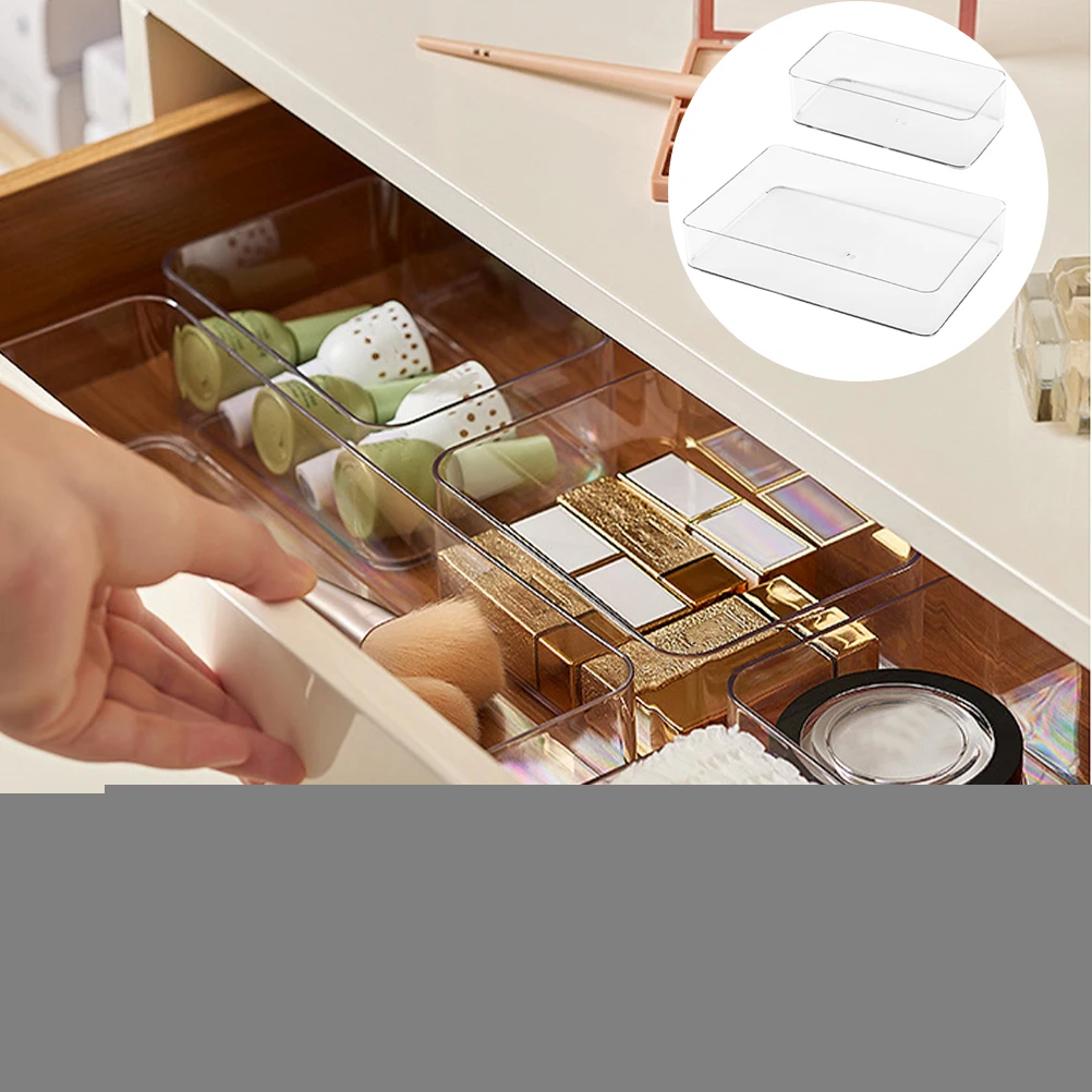 

2Pcs Premium PP Material Drawer Storage Box for Kitchen Bathroom Bedroom Multi function ganizer Home Accessory
