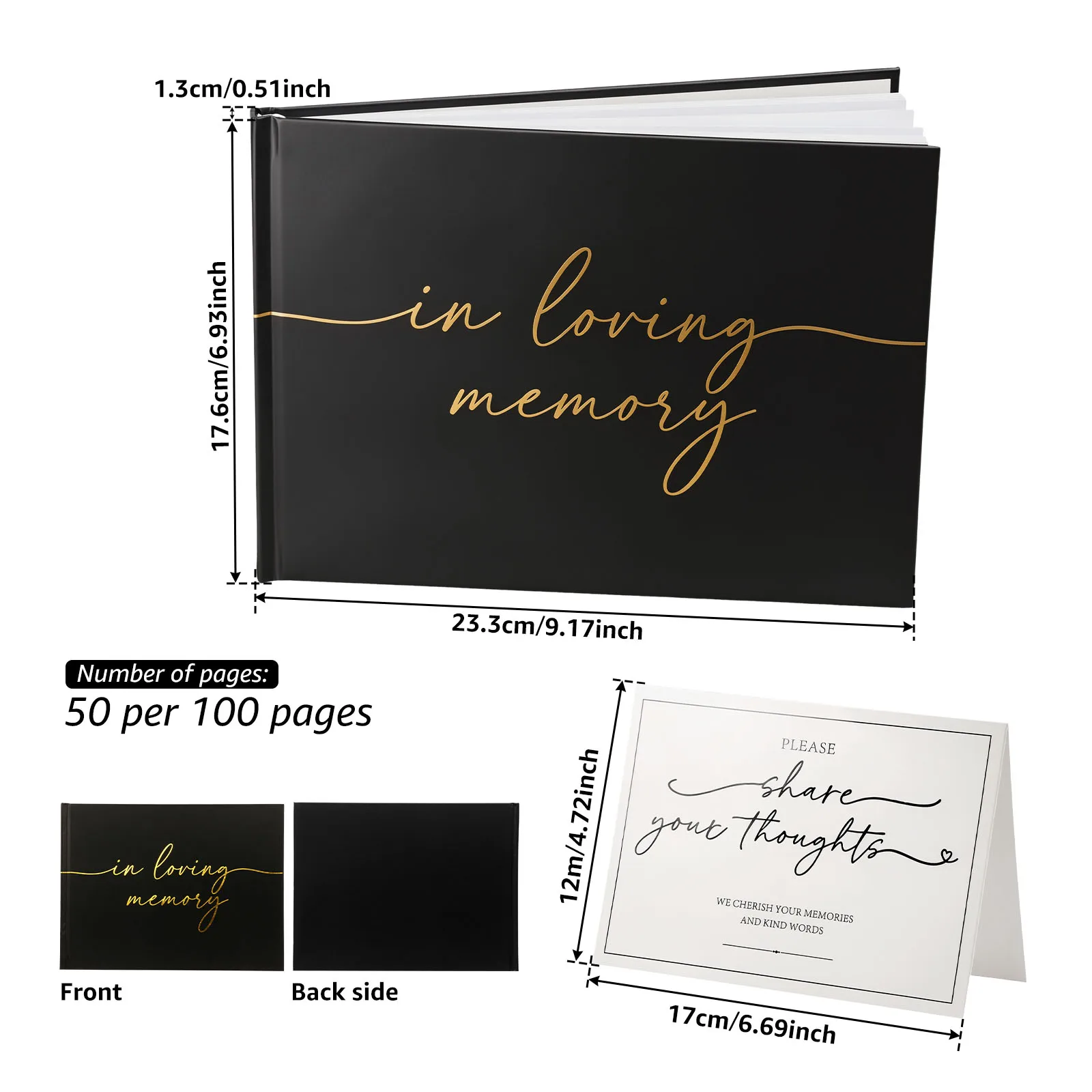 Funeral Guest Book 300 Guest Memory of Love Sign In Condolence Book for Funeral Service Celebration of Life Memory Sign in Regis
