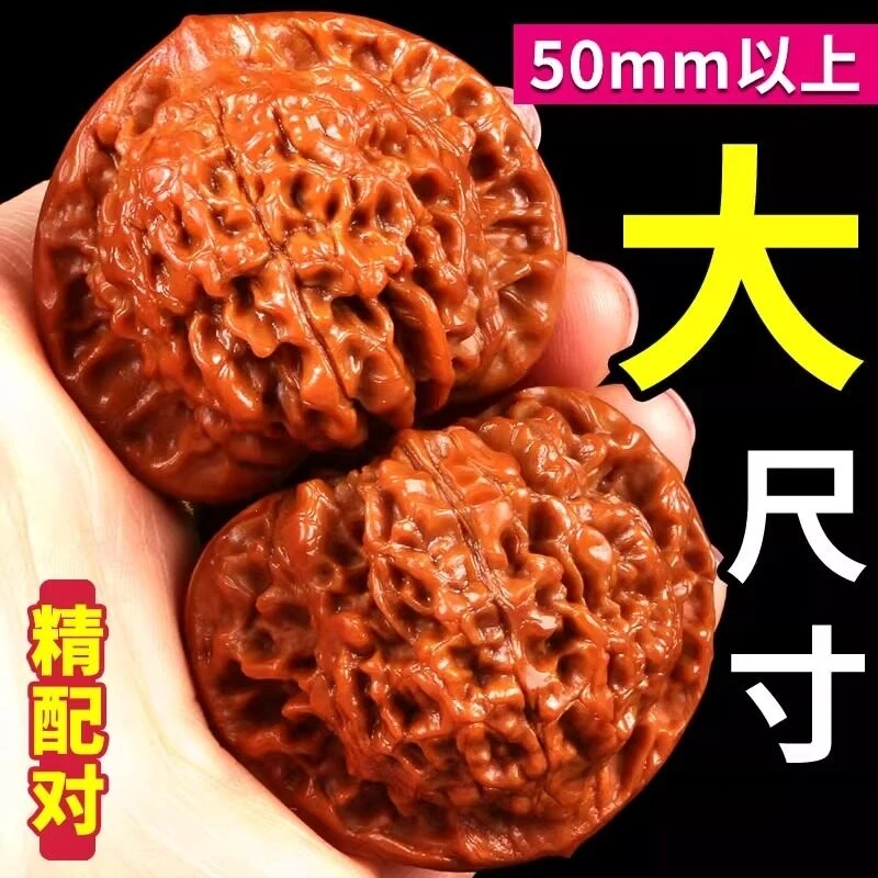 50mm Wang Yong Official Hat Walnut,-large men's hand piece with pattern