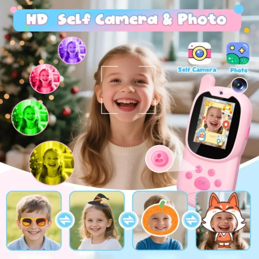 مع كاميرات أجهزة اتصال لاسلكية للفيديو قابلة لإعادة الشحن طويلة المدى 1000FT فيديو إنترفون هدية أجهزة اتصال لاسلكية بحجم قابل للتعديل