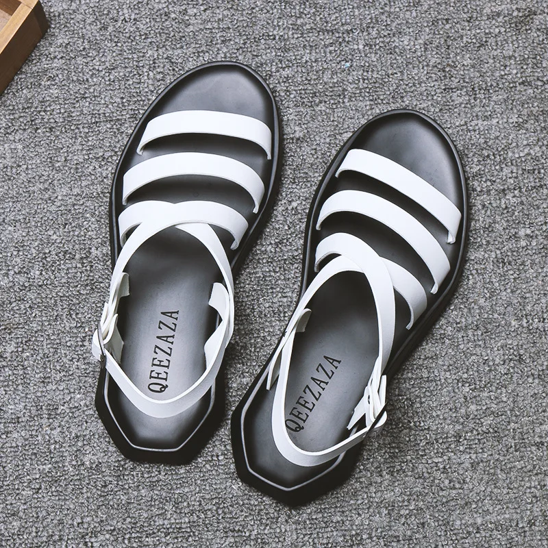Summer new men's shoes open-toed sandals Korean version of casual beach Roman trend slippers