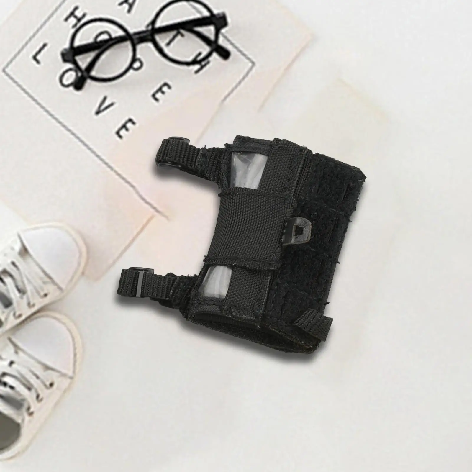 Bolsa de pulso em miniatura para modelo de soldado 1/6, bolsa de transporte de pano, acessório para casa de bonecas, brinquedo, presentes colecionáveis