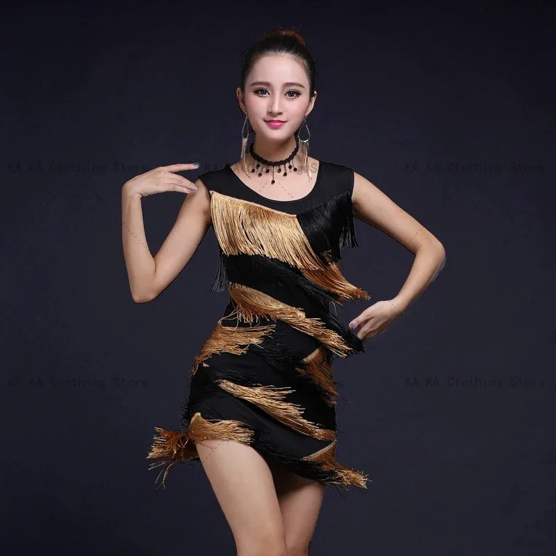 Tassel Salsa Samba Tango Rumba Latin Dance Costume Women Competition Performance Costume Ballroom Latin Dance Dresses Women