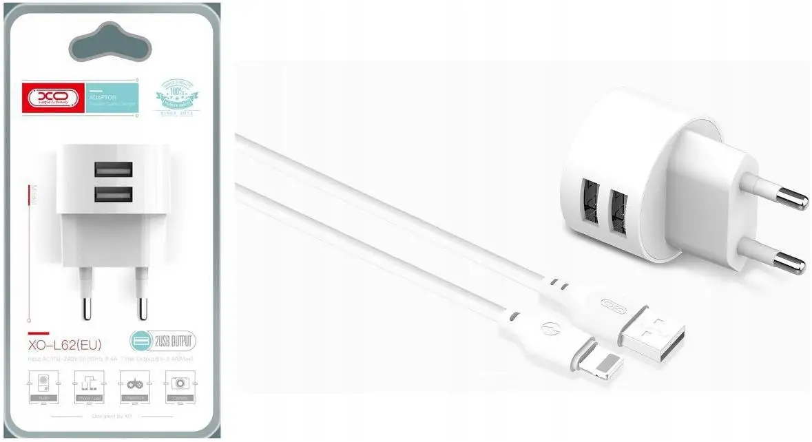 12W Fast Charger + Cable for iPhone Lightning