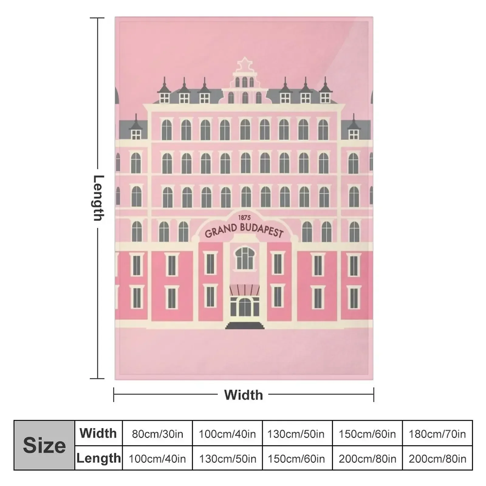 Grand Budapest Hotel Poster Wes Movie rushmore Throw Blanket for winter Soft Beds Winter beds Plush Summer Travel Blankets
