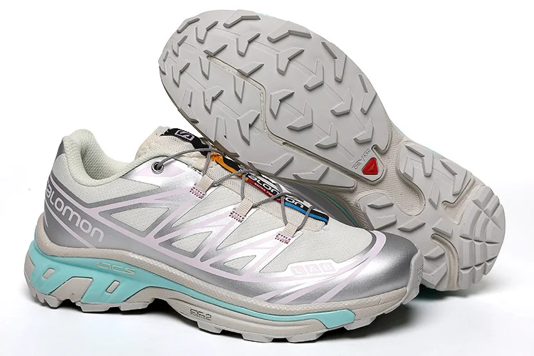 Salomon XT-6 ADVANCED Trailrunningschoenen voor heren en dames, Triple White, Contagrip-buitenzool