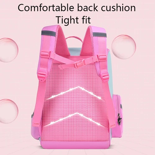 Imagen 2 del producto Mochila para niñas con gran capacidad, impermeable, con estampado de unicornio, mochila escolar para adolescentes de 2 a 16 años, bonita mochila Kawaii para niños
