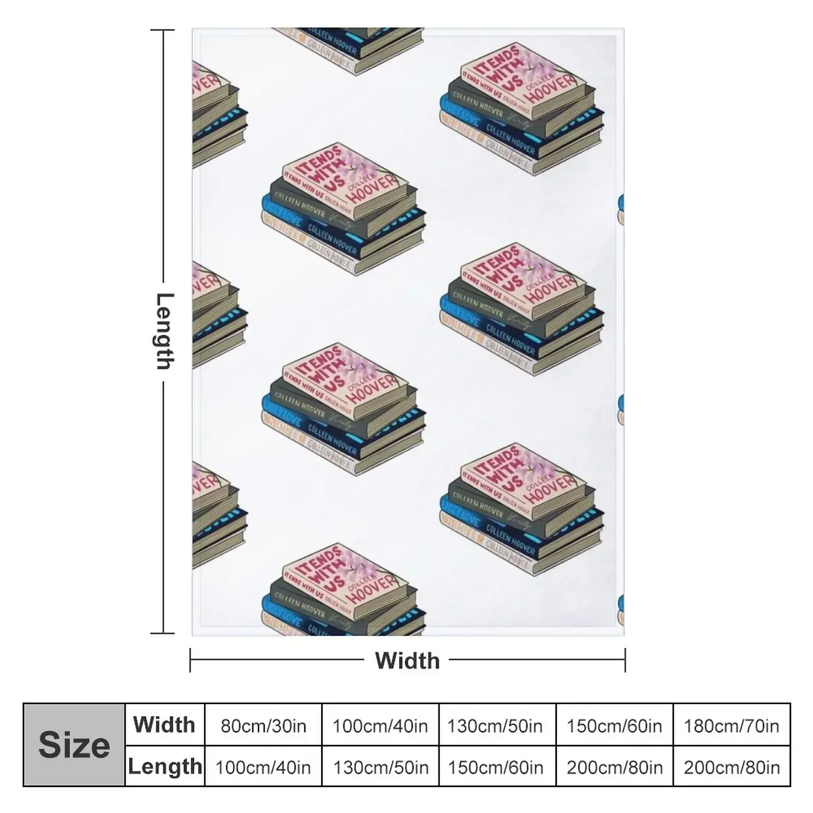 Colleen Hoover Books Throw Blanket Hair Travel Decorative Sofa Personalized Gift Blankets
