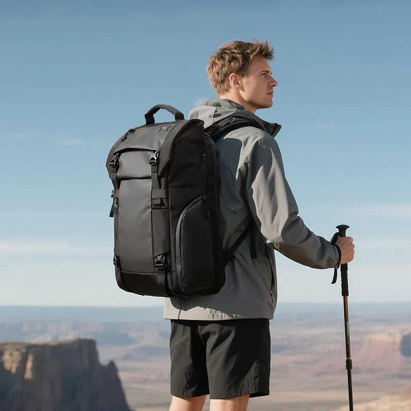 OZUKO 다기능 배낭 가방 탈착식 작은 어깨 가방과 15.6 인치 노트북을위한 패션 학교 대학 가방