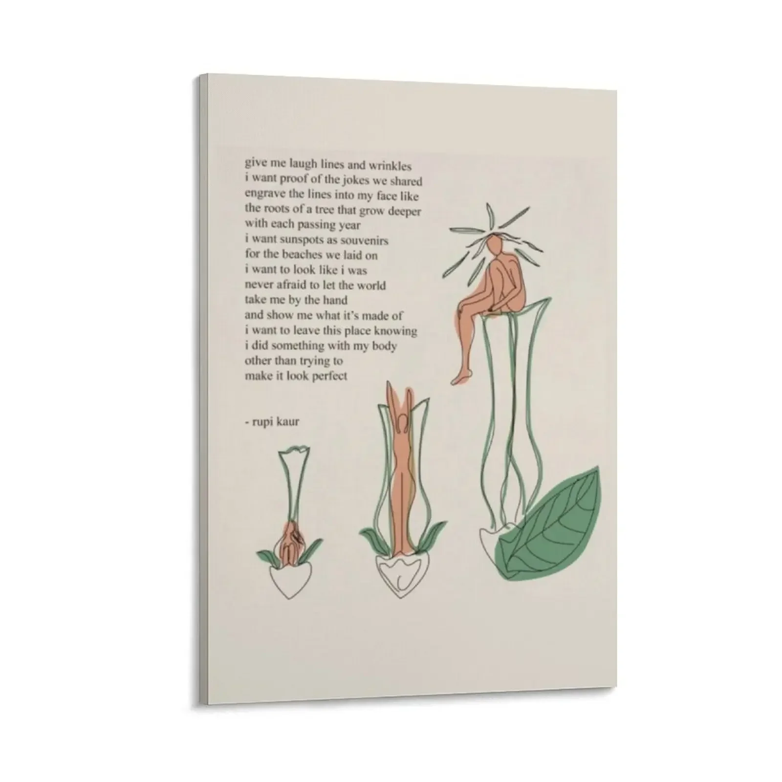 

Poem by rupi kaur Canvas Painting art room decorations for girls poster anime home decors accessories