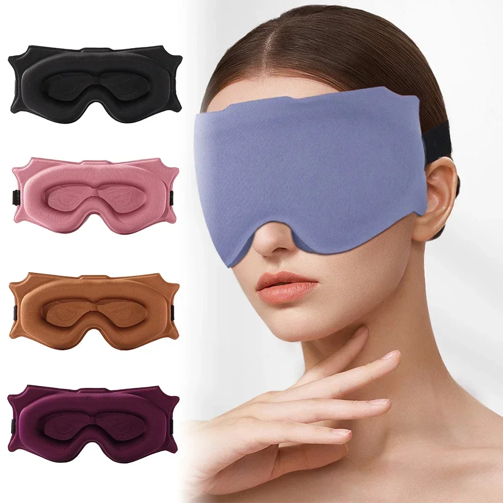 Maschera per dormire 3D Blocco maschera per dormire imbottita morbida e leggera per gli occhi Slaapmasker Ombretto Benda per dormire Maschera per il viso Benda sull'occhio