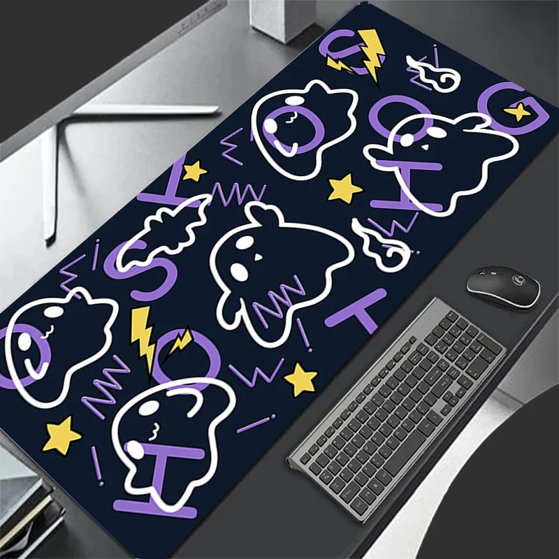 PC Ghost Game player Mousepad Large Mouse Pads Laptop Extended Desk Mats Gaming Carpet Anime Keyboard Non-slip rubberTable Pad