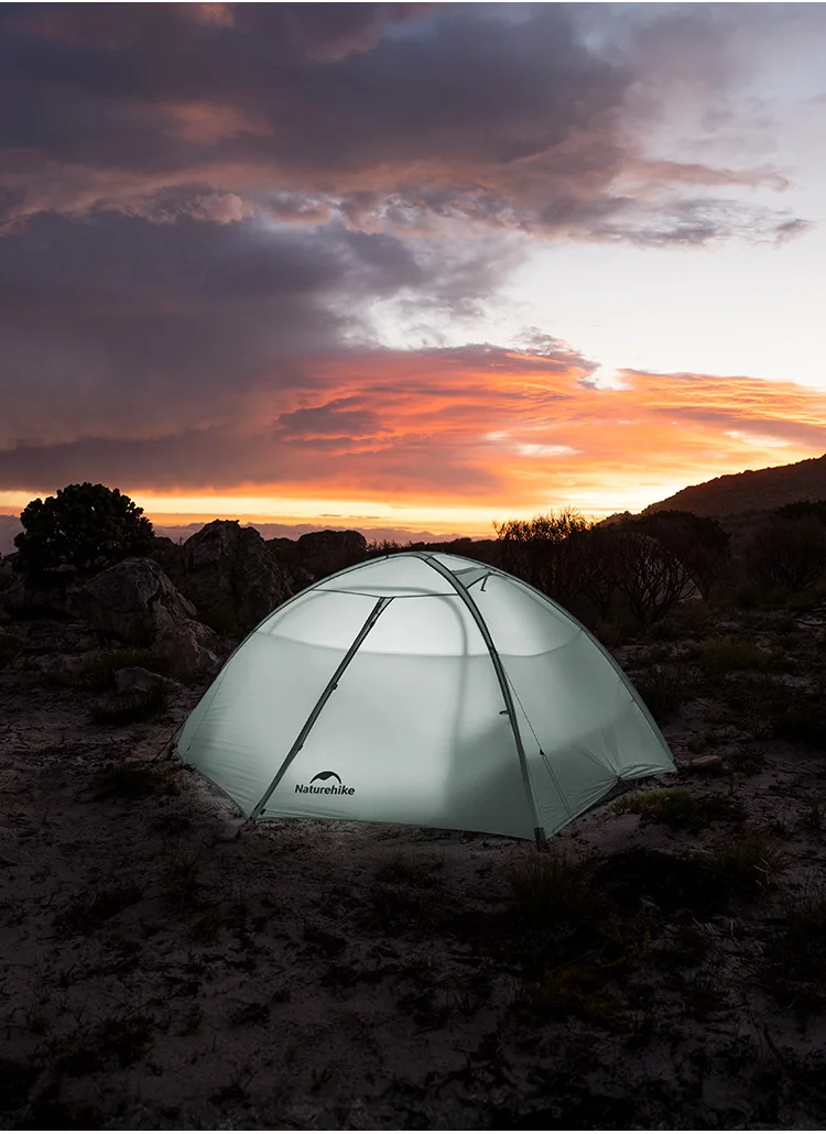 Naturehike 2026 Neues Ultraleichtes Wasserdichtes Atmungsaktives Zwei-Personen-Wanderzelt Outdoor Sechs-Fenster-Campingzelt mit Schnellaufbau – Detail 15