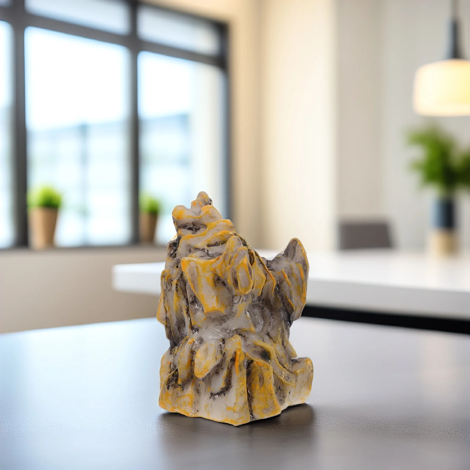 

Mini Resin Rockery Statue Garden Fake Mountain Decor For Desktop Zen Room Micro Landscape Bonsai Ornament Fish Tank Decor