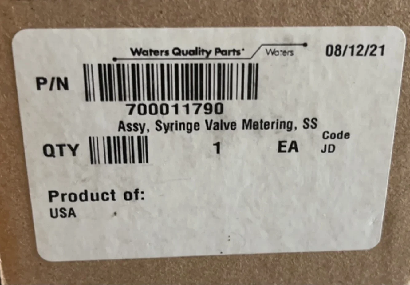 

Waters Waters Tee 700011790 Valve Metering Original Promotion