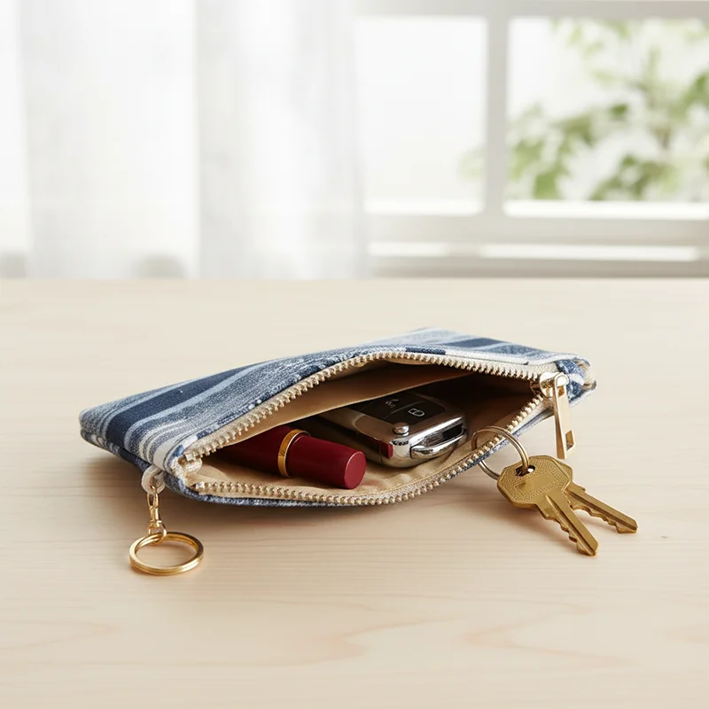 محفظة عملات معدنية أنيقة بأنماط مختلفة على كلا الجانبين، محفظة نسائية صغيرة الحجم، حقيبة يد صغيرة للعملات المعدنية #5