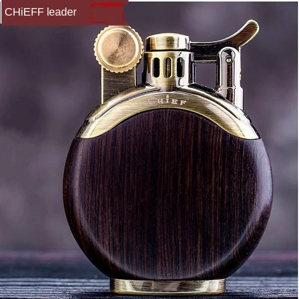 

Creative Mini Rosewood Cigarette Lighter Fuel Kerosene Luxury Gasoline Men Smoking Lighter Tobacco Cigar Lighter Best Gift