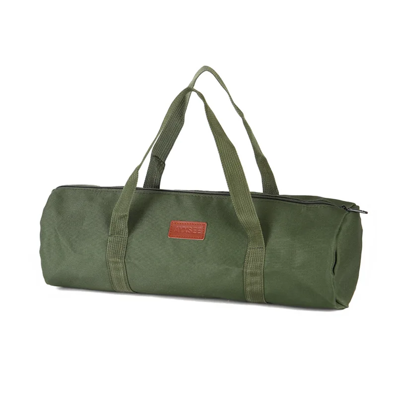Outdoor Ground Nail Bag Camping Tent Pegs Bag Cylindrical Stake Storage Backpack Portable Miscellaneous Bag Storage Box Toolkit
