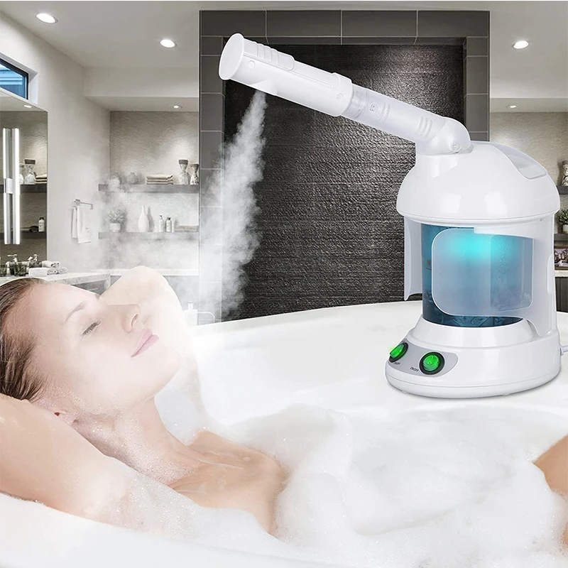 Face Hair Steamer Machine Humidifier Hot Nano Mist Sprayer Facial Ozone Vaporizer Hair Moisturizing Hydration Home Salon Steamer