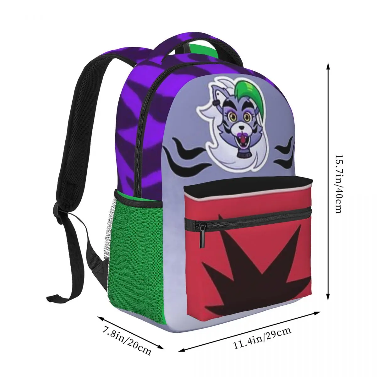 Roxanne Wolf Fazbear Entertainment Backpack Backpacks Boys Girls Bookbag Children School Bags Cartoon Laptop Rucksack Bag