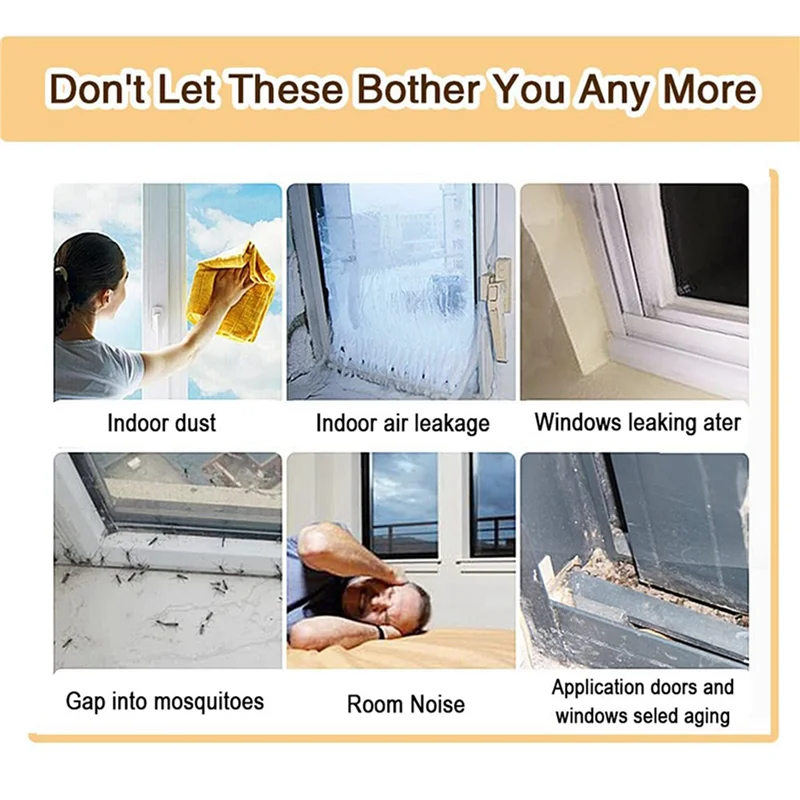 10 ม้วน EVA Seal Weather Strip โฟมเทป D ประเภท 10M ประตู Windows Draft Excluder Anti-Collision แถบซีล