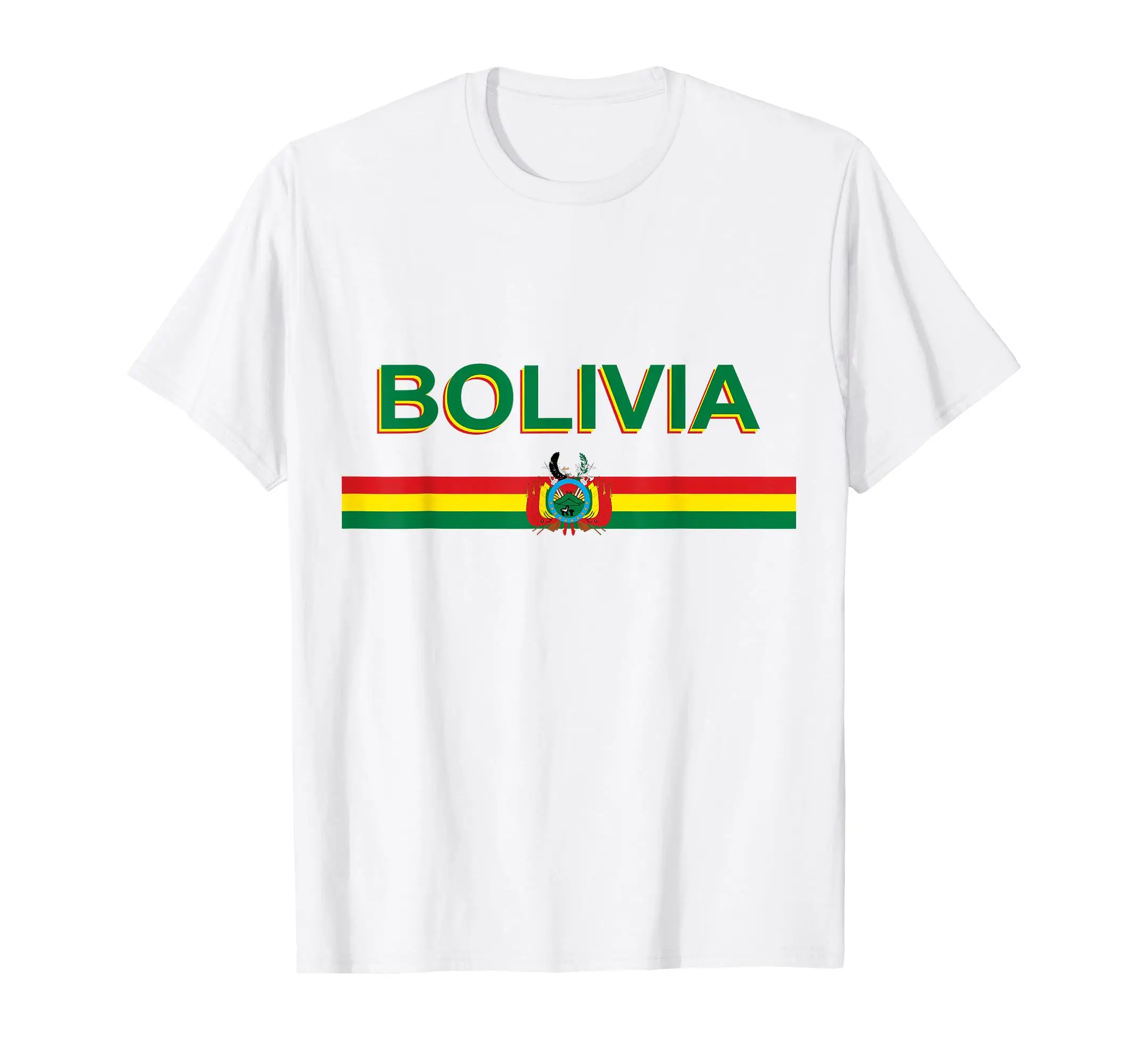 

100% Cotton Distressed Bolivia Flag T-Shirt MEN WOMEN UNISEX T Shirts Size S-6XL