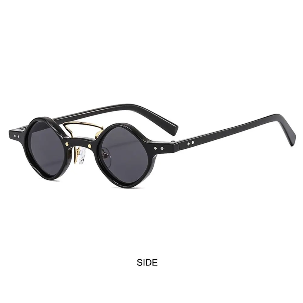 New Men/Women Gradient Hippie Steam Punk Glasses Small Round Square Sunglasses Driving Shades