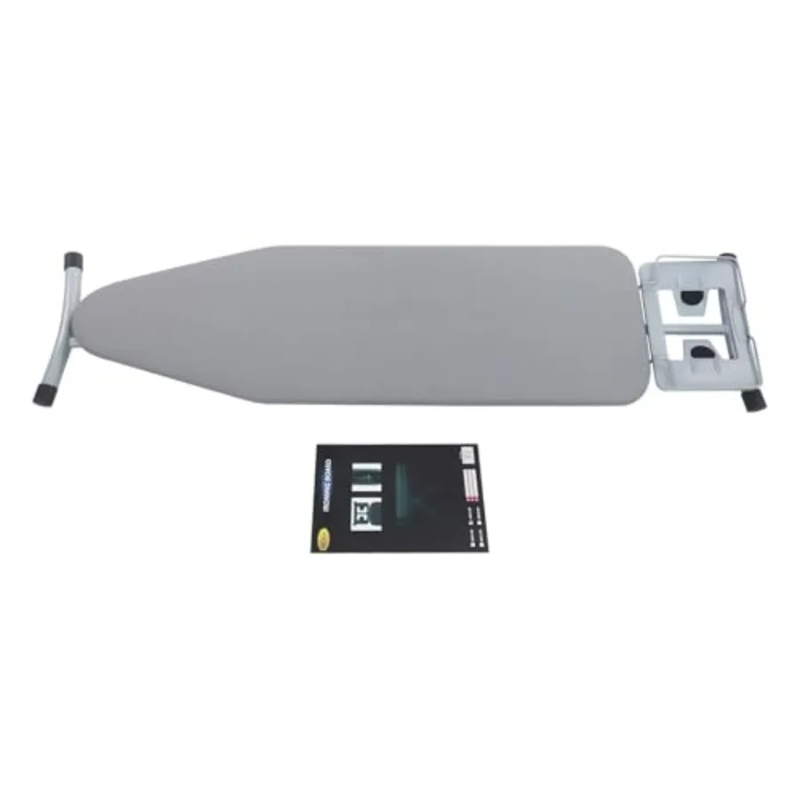 

Foldable Ironing Board 43.3x13in Adjustable Hght X-Frame Silver Grey for Cloakroom Small Laundry Room rtment