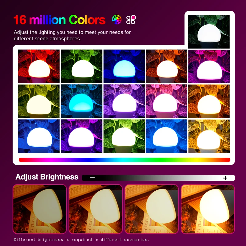 LED RGB Light Bulb AC 220V 230V E27 Bombillas LED 7W IR Remote Control Changeable Colorful RGBW Led Lamp Spotlight Bulb