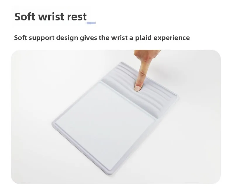Buntes Handgelenkauflagen-Set Tastatur-Mauspad Ergonomische Schreibtischunterlage Weiche Unterstützung für Büro und Gaming 6 Muster – Detail 5