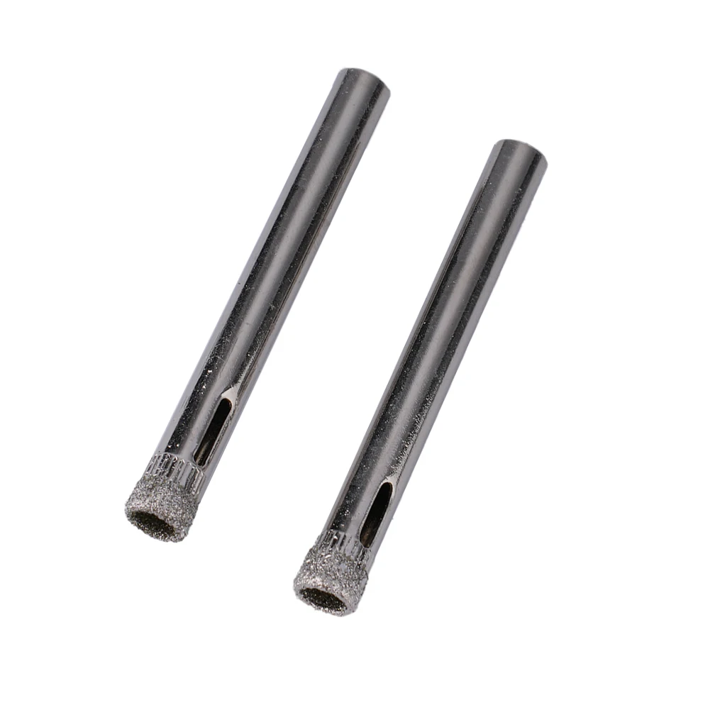 Broca de diamante revestido para vidro cerâmico e telha, Hole Saw, Hole Saw, Adequado para fazer furos em vidro e telha, 6mm, 5x0.6x0.6cm, 10Pcs