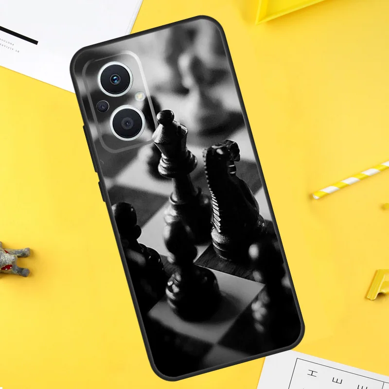 Chess Pieces Cover For OPPO Reno 10 Pro 8T 2Z 4Z 5Z 4 5 6 7 8 Lite OPPO Find X6 X5 X2 X3 Pro Lite Case