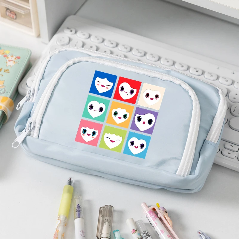 TWICE Pencil Case Kpop Idols Cartoon Character Printed Pen Pouch Portable Student Stationery Storage Bag Back To School Gifts - view 2