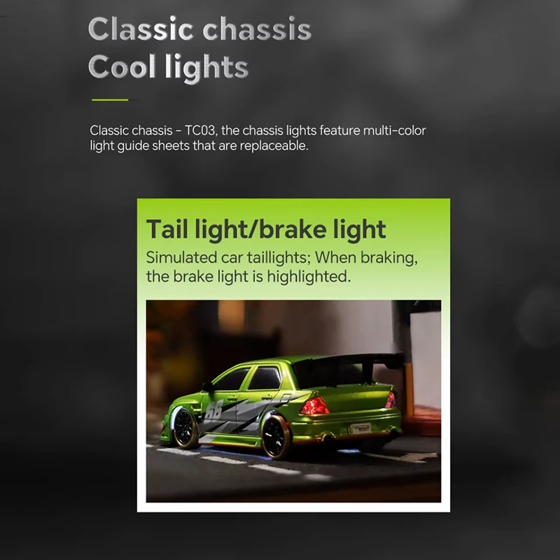 1:76 C66 Drift RC Auto RTR 2,4G Radio Voll Proportional Fernbedienung Spielzeug Auto mit Gyro Kinder Desktop Spielzeug Auto [bjve-Spielzeug]