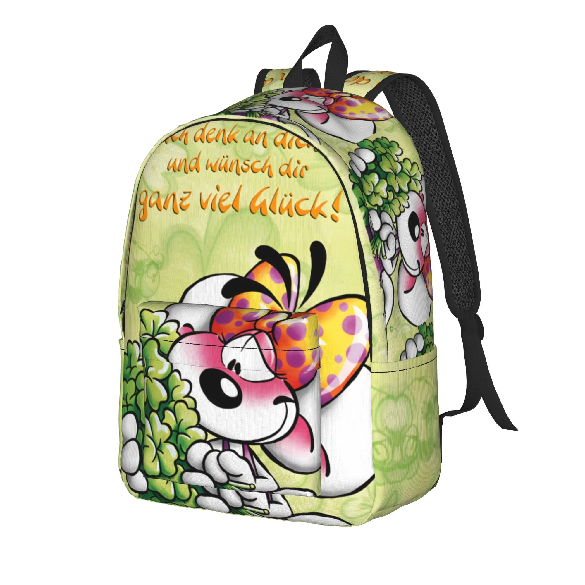 Diddl Cartoon Sleep Backpack Men  Print Backpacks Polyester Novelty School Bags Hiking Colorful Rucksack
