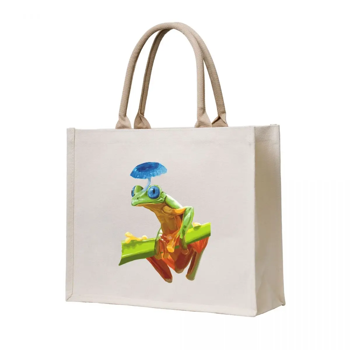 

Mushroom Frog Tote Bag Fabric bag shopper bag women Gift bags