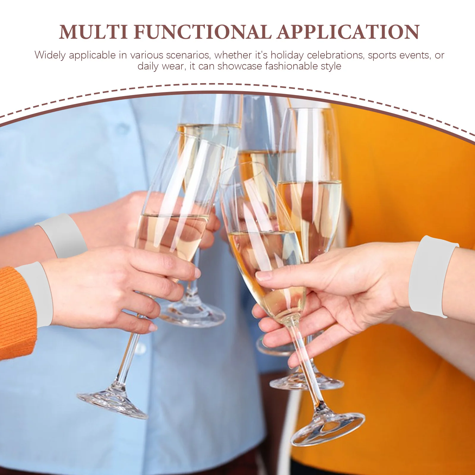 12個のシリコンスラップブレスレット、無地のDIYソフトリストバンド、柔軟なスナップバンド、パーティーの記念品、誕生日、ハロウィーン、クリスマス用