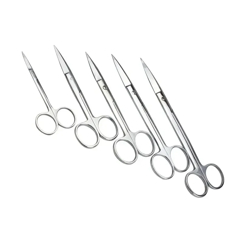 

Stainless Steel Medical Surgical Scissors, Pointed And Curved, Straight And Curved, Thread Removal, Ophthalmic Eyebrow Repair B