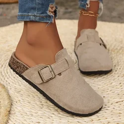 2024 scarpe firmate con fibbia alla moda da donna estate nuove eleganti scarpe basse da donna per banchetti all'aperto Slip-on per le donne