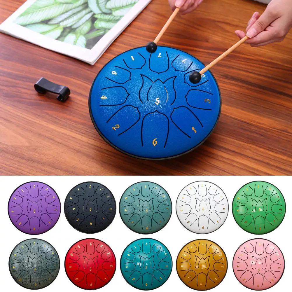 Sleep Sound Therapy Steel Tongue Drum Set with Bag Sticks for Sound Healing Meditation Chakra Music Therapy for Yoga for Sound